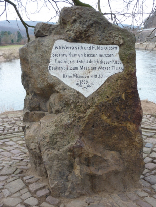 Weserstein Hannoversch-Münden, Fulda-Werra-Weser