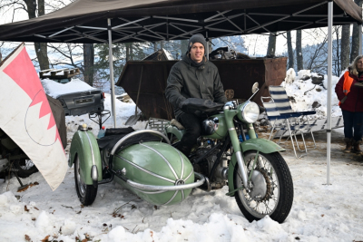 Auch ein Grüner Elefant, die Zündapp KS 601 von Christian Scheller, war dabei.