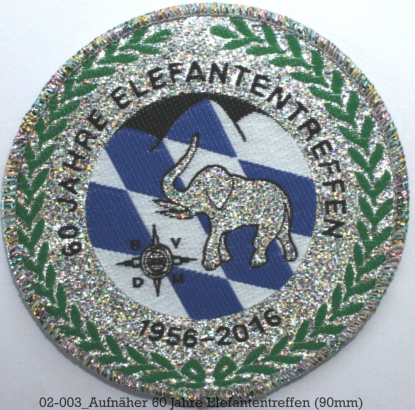 02-003_Aufnäher 60 Jahre Elefantentreffen