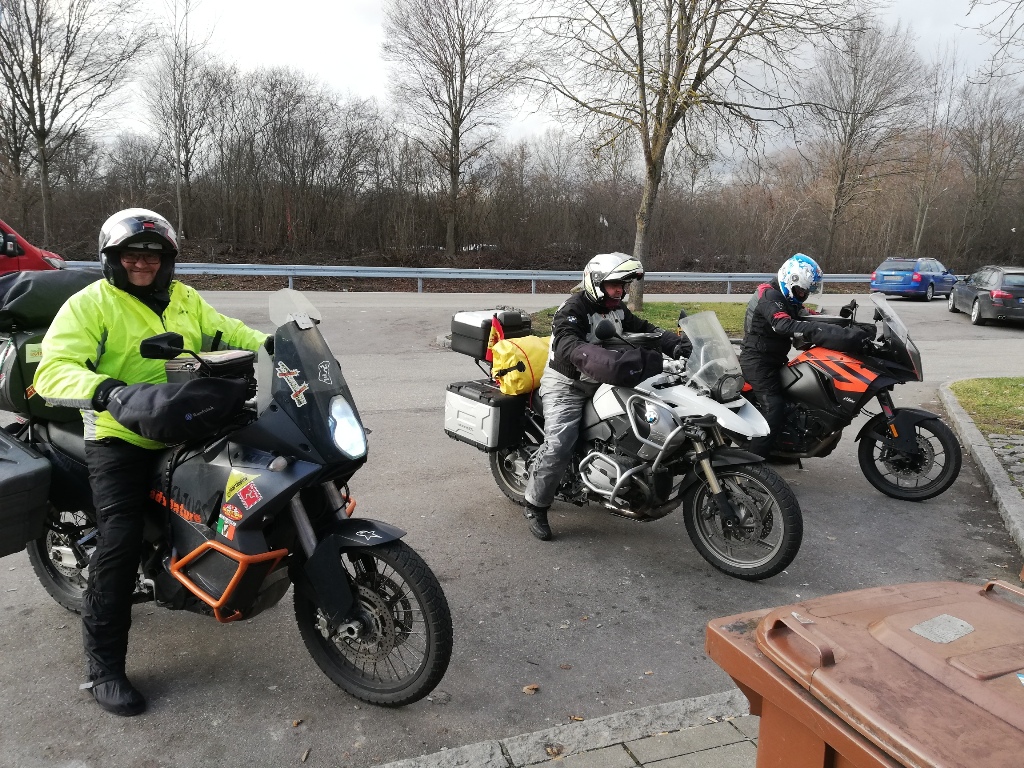 Drei Biker aus Madrid